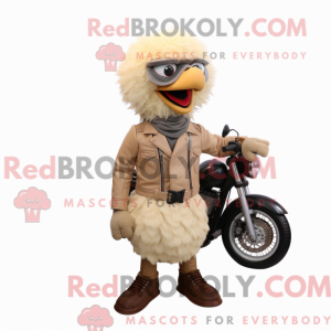 Mascot character of a Beige...