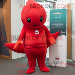 Mascot character of a Red...