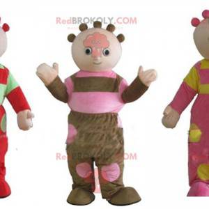 3 funny and colorful doll mascots - Redbrokoly.com