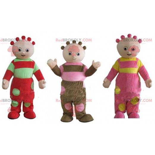 3 lustige und bunte Puppenmaskottchen - Redbrokoly.com