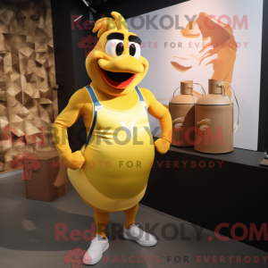 Maskotkarakter av en Gold...