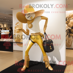 Maskottchen eines goldenen...