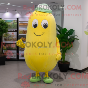 Postava maskota citronově...