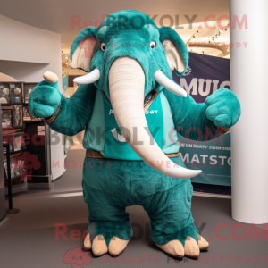 Postava maskota Teal Mamuta...
