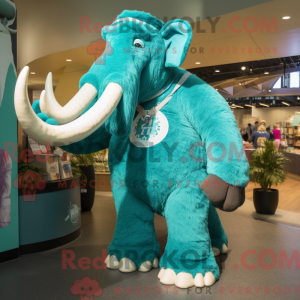 Mascot character of a Teal...