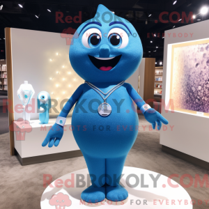 Mascot character of a Blue...