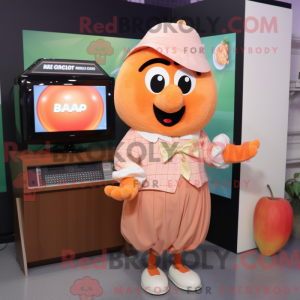 Mascot character of a Peach...