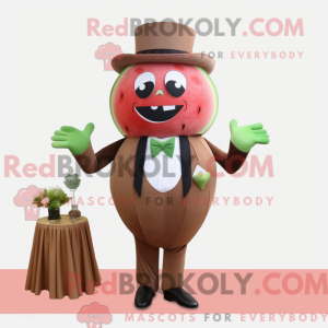 Postava maskota hnědého...