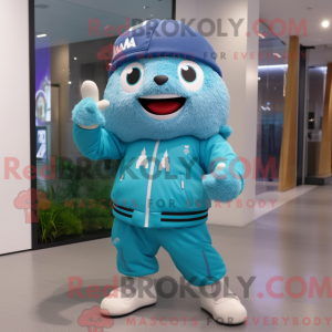 Característica de máscara de uma aliança com um vindjakke e luer - Mascotes da aliança - REBROKO_433416 - RedBrokoly.com