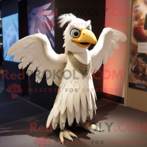 Mascot character of a White...