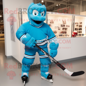 Cyan Ice Hockey Stick...