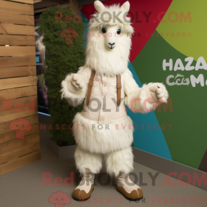 Maskot karakter af en creme...