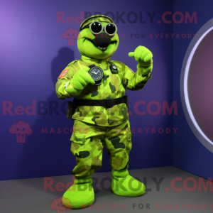 Mascot character of a Lime...