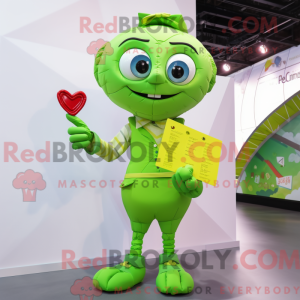 Postava maskota Lime Green...