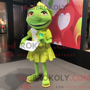 Postava maskota Lime Green...