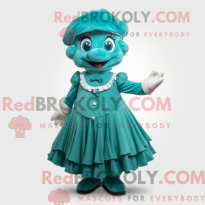 Mascottefiguur van een Teal...
