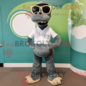 Mascot character of a Gray...