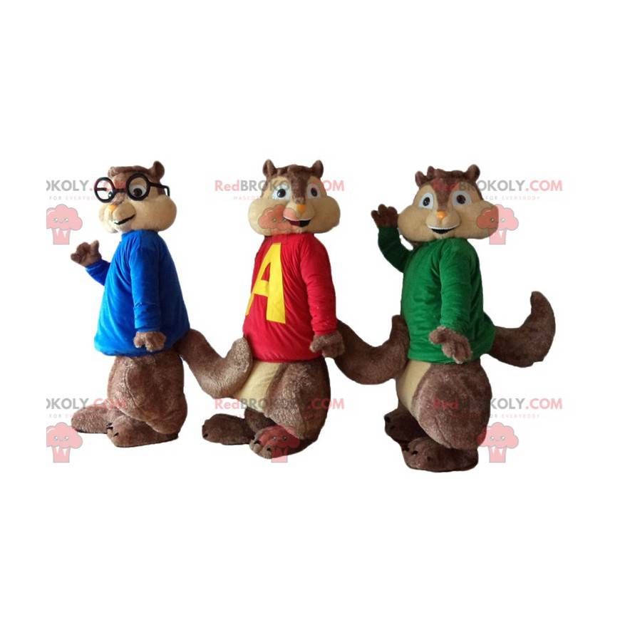 3 eekhoornmascottes van Alvin and the Chipmunks - Redbrokoly.com