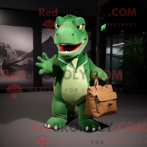 Mascot character of a Green...