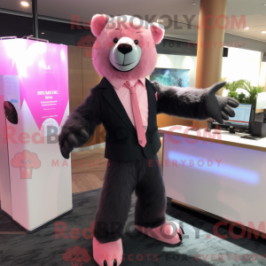 Personaje mascota de un oso...
