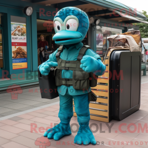Mascot karakter van een...