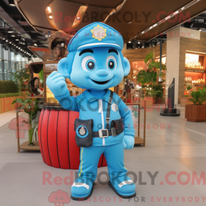 Postava maskota Sky Blue...