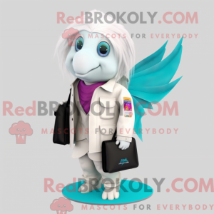 Maskot karakter af en hvid...