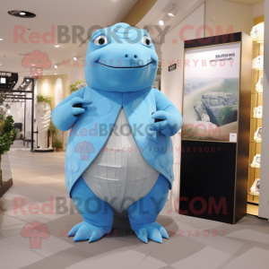 Sky Blue Glyptodon mascotte...