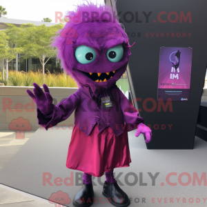 Postava maskota purpurového...