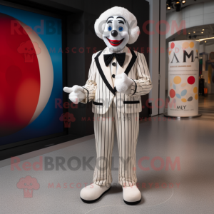 Cream Mime maskot drakt...