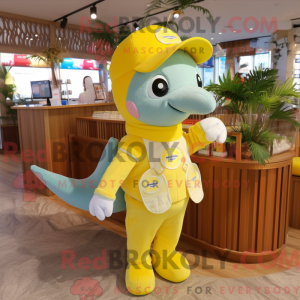 Mascottefiguur van een...