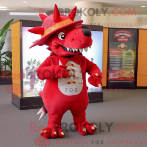 Mascot character of a Red...