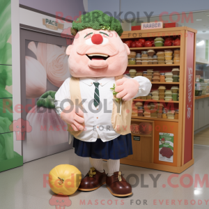 Maskotkarakter av en Peach...