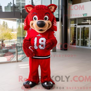 Mascot character of a Red...