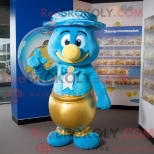 Postava maskota Sky Blue...