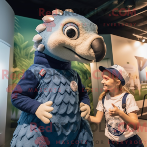 Mascot character of a Navy...
