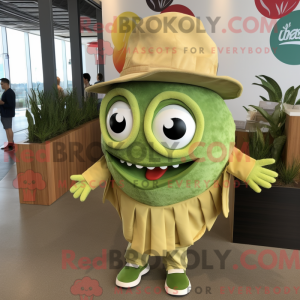 Maskot karaktär av en Olive...