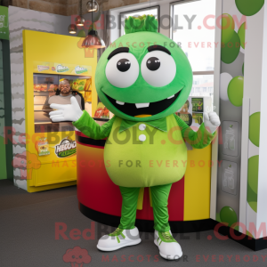 Postava maskota Lime Green...