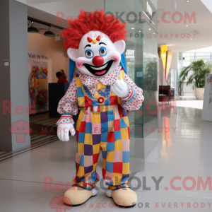 Maskot karaktär av en klovn...