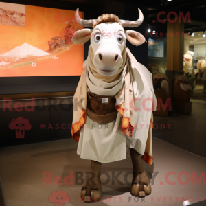 Mascot character of a Zebu...