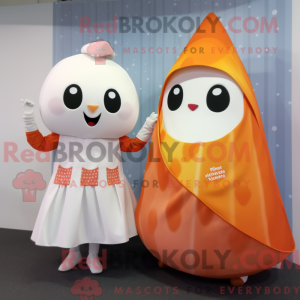 Mascot character of a Peach...