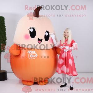 Mascot character of a Peach...