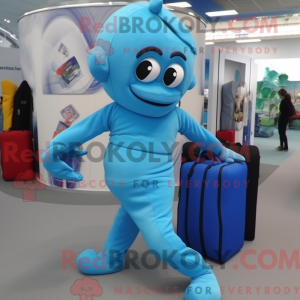 Postava maskota Sky Blue...