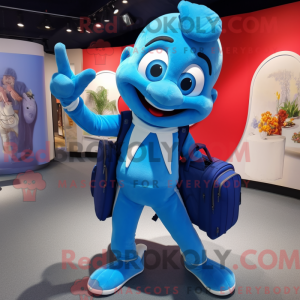 Postava maskota Sky Blue...