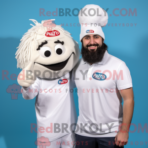 Mascot character of a White...