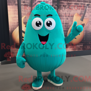 Mascot character of a Teal...