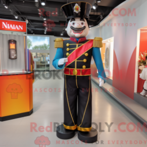 Mascot character of a Ring Master dressed with a Jumpsuit and Brooches