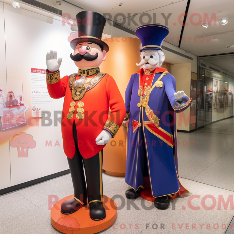 Mascot character of a Ring Master dressed with a Jumpsuit and Brooches Mascot character of a Ring Master dressed with a Jumpsuit and Brooches