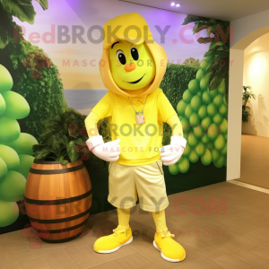 Yellow Grape maskot drakt...