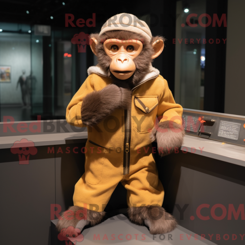 Mascot character of a Capuchin Monkey dressed with a Trousers and Mittens Mascot character of a Capuchin Monkey dressed with a Trousers and Mittens